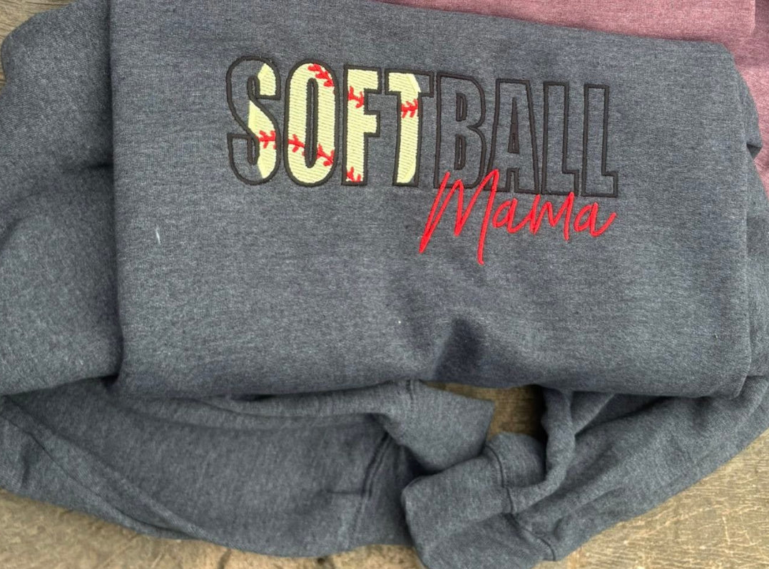 “Softball MAMA” Crewneck!!