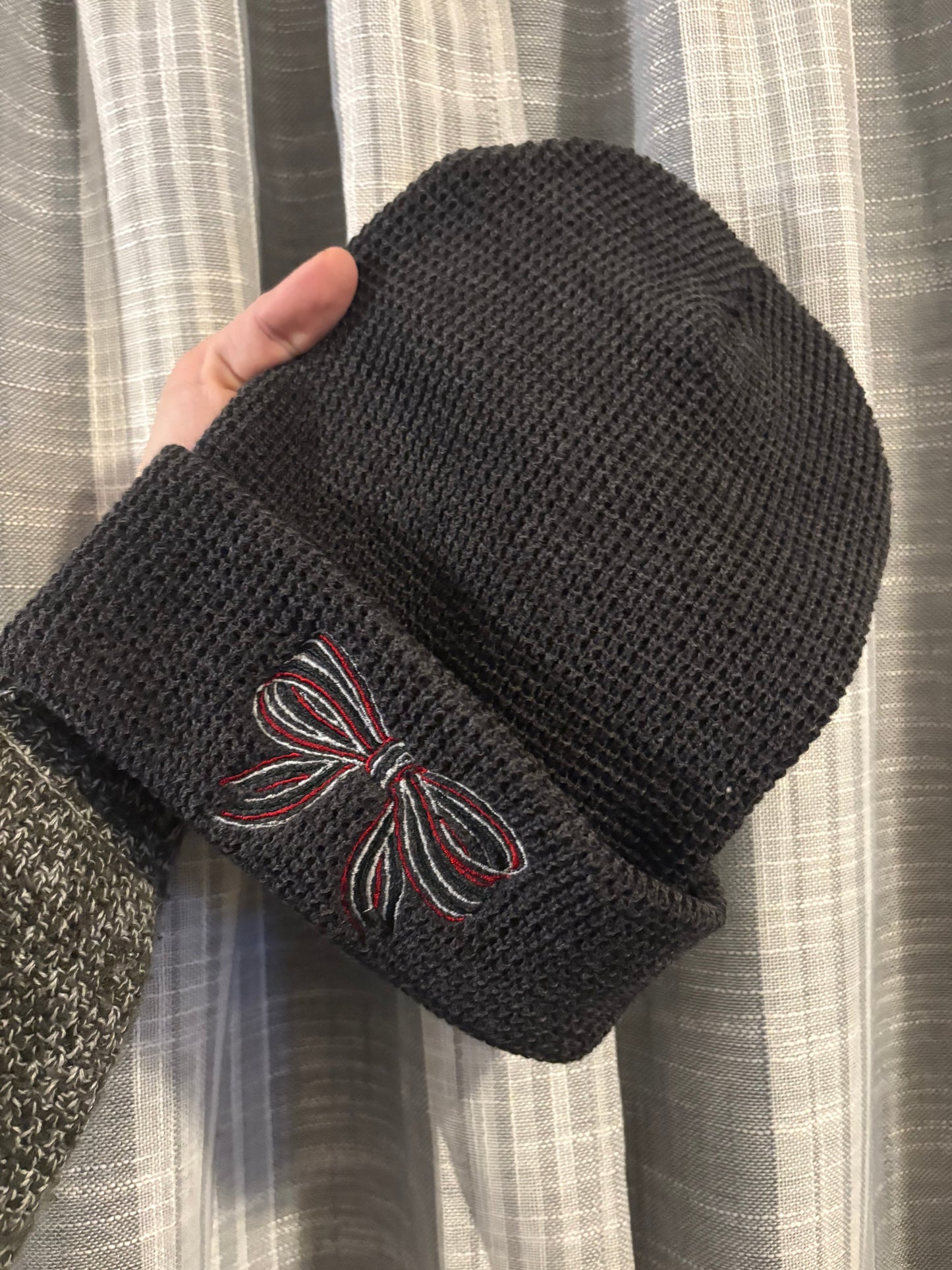 Christmas Bow Beanie