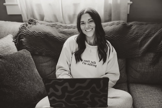 “Can’t Talk, I’m Editing” Crewneck