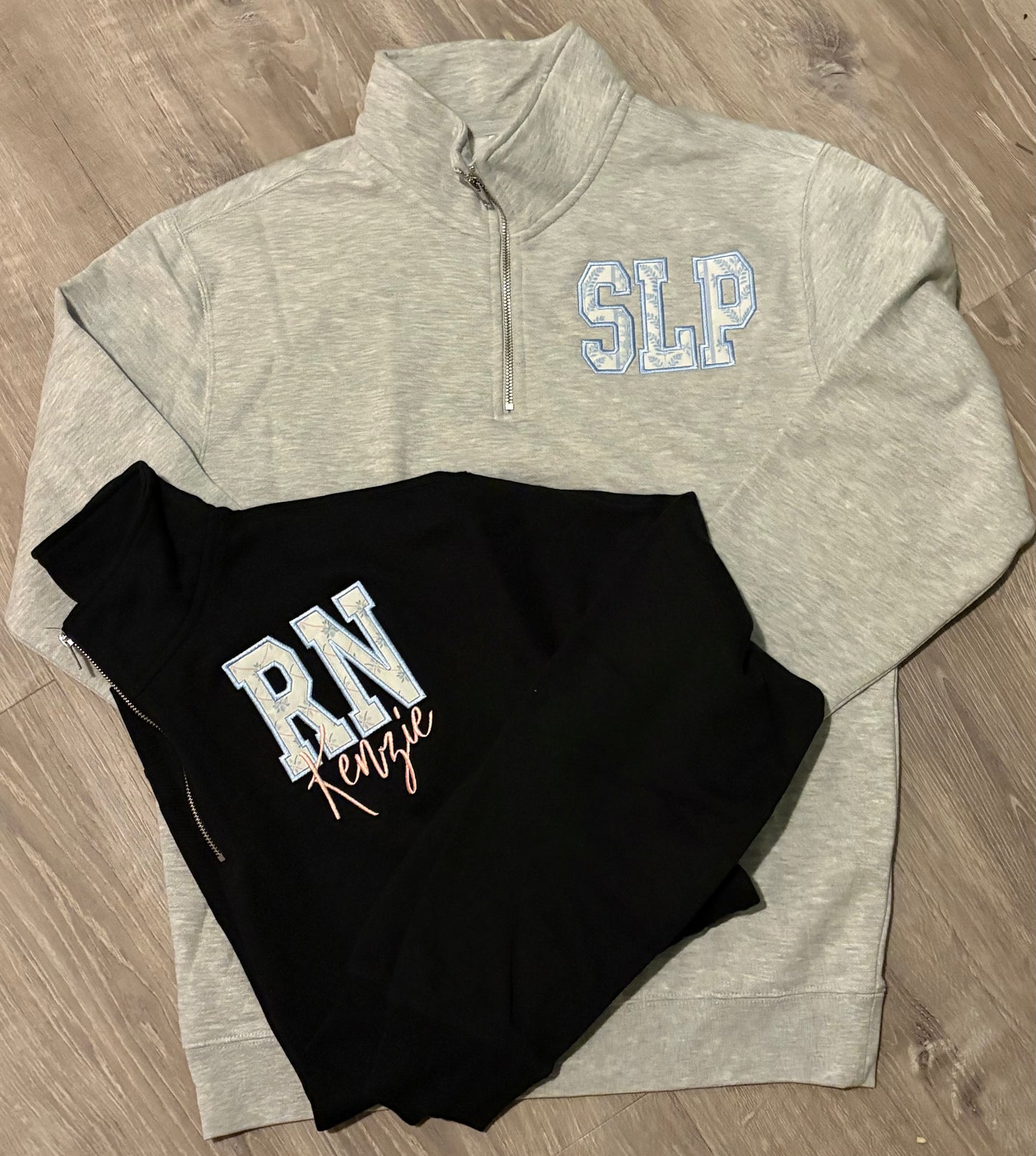Mystery “Title” Appliqué 1/4 Zips