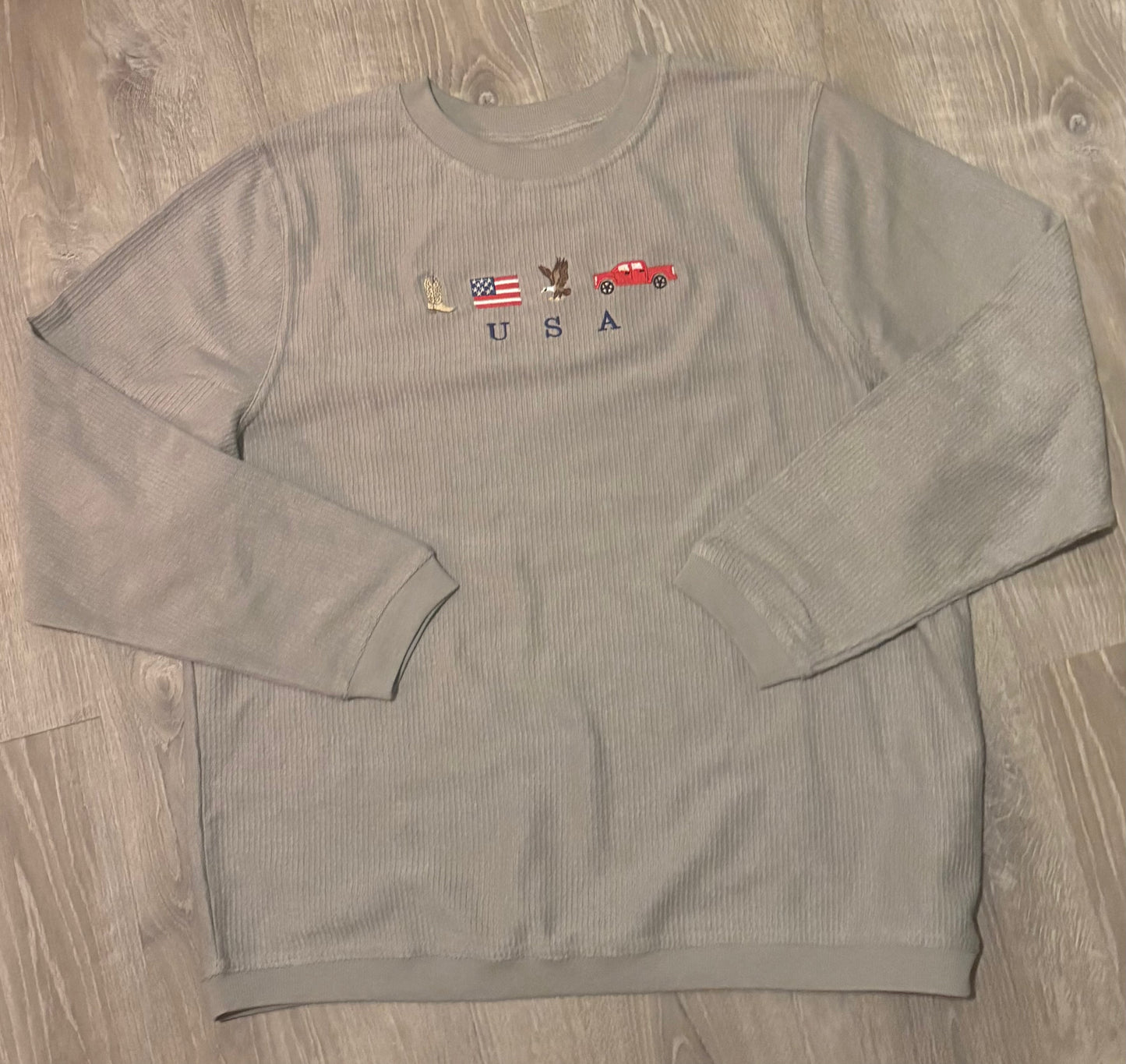 USA Corded Crewneck