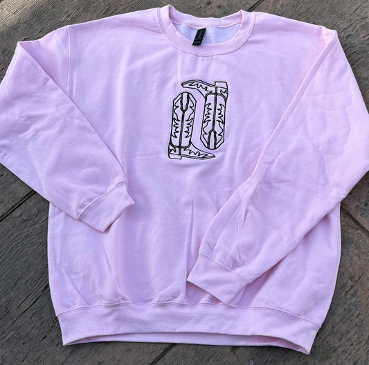 Cowboy Boot Crewneck