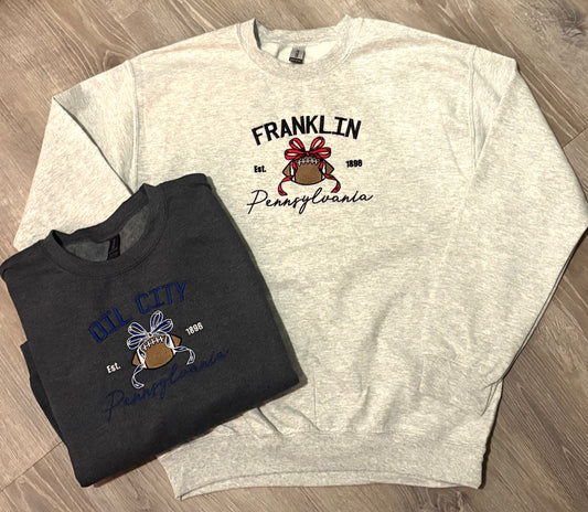 School Football Spirit Crewneck