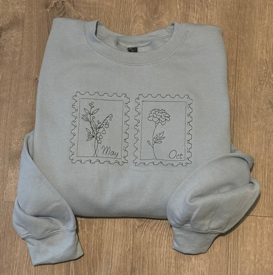 Birth Month Stamp — Crewneck (up to 6 months)