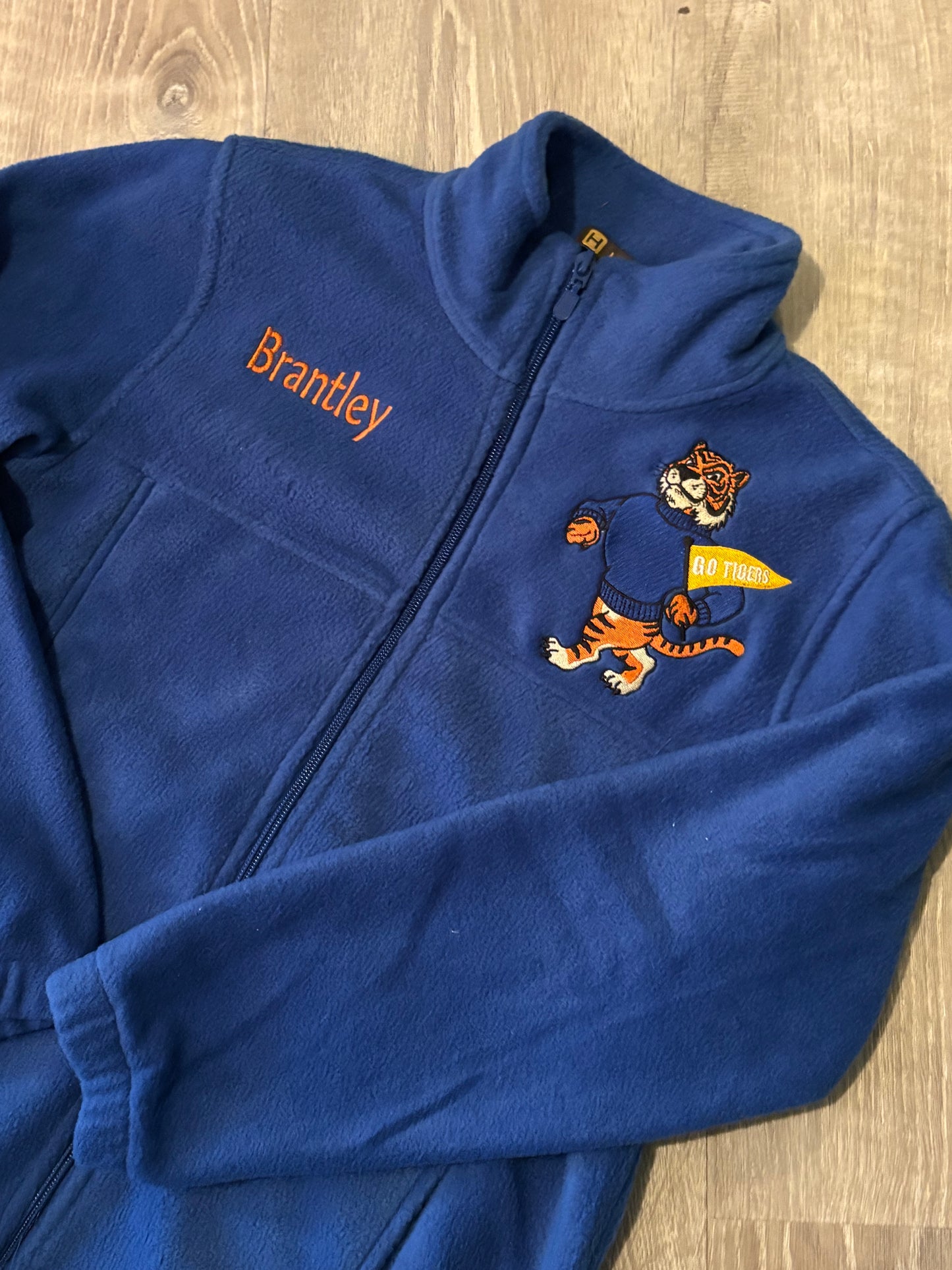 Tigers Fleece Zip Jacket w/ Name
