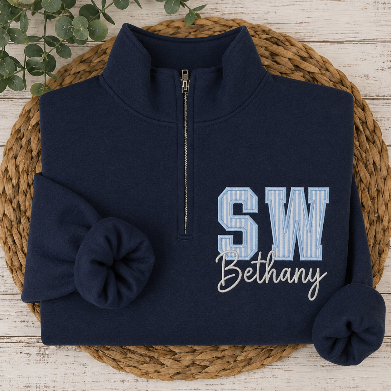 Mystery “Title” Appliqué 1/4 Zips