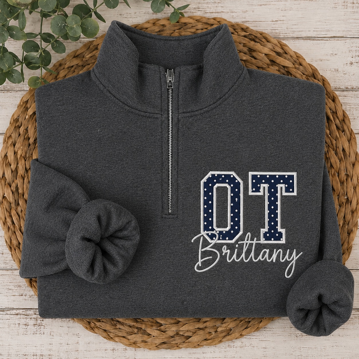 Mystery “Title” Appliqué 1/4 Zips