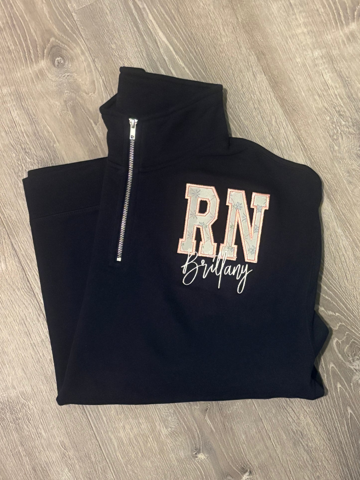 Mystery “Title” Appliqué 1/4 Zips