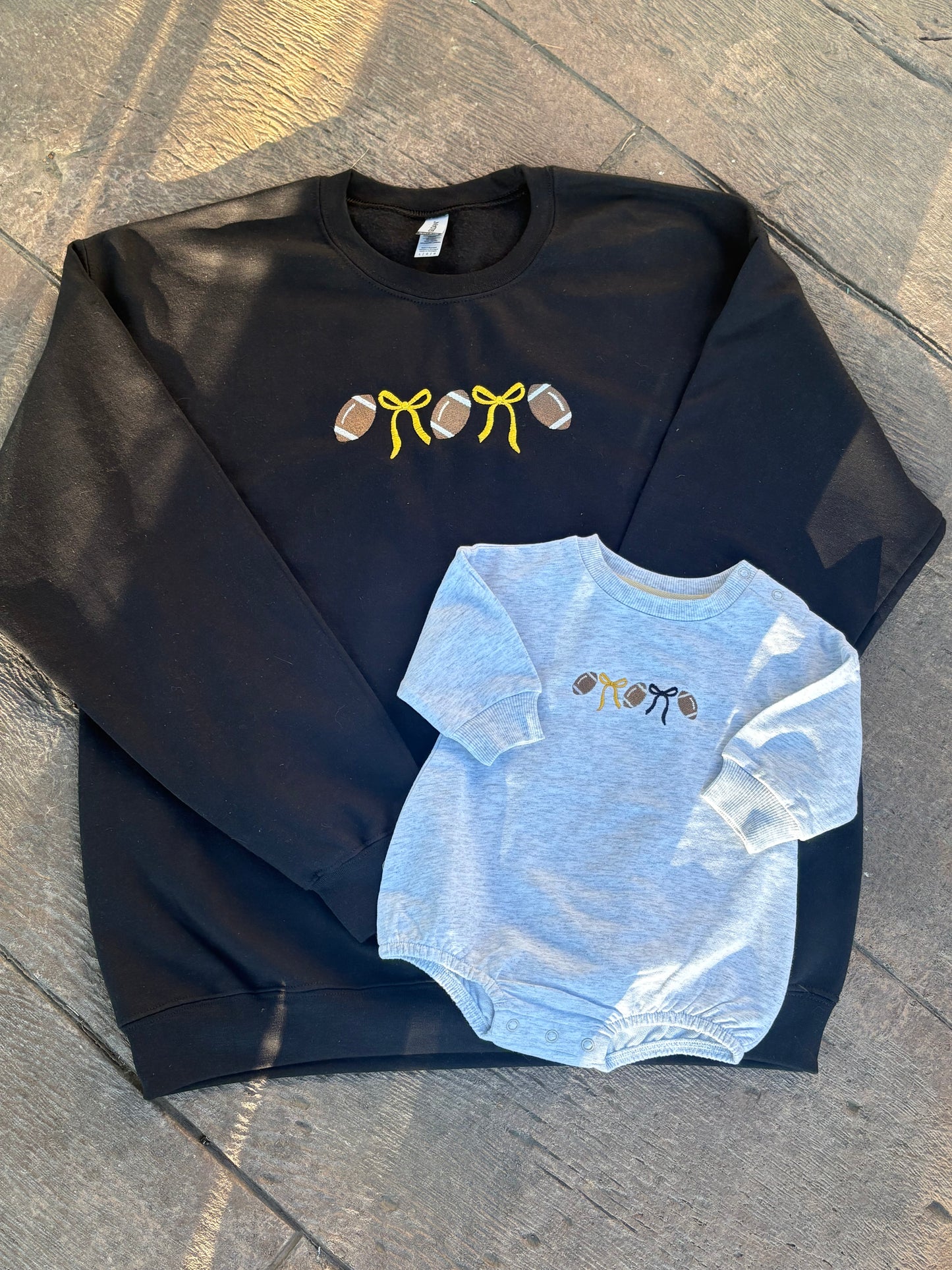 Football/Bow Team Spirit Crewneck