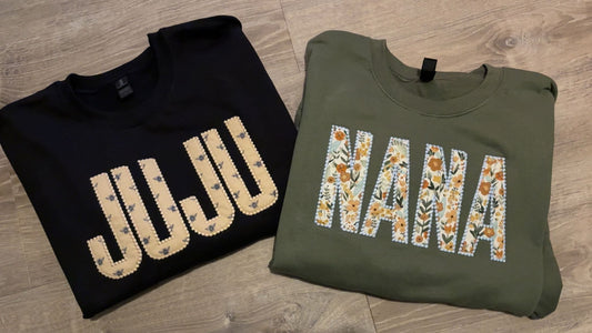 Candle Font Appliqué Crewneck