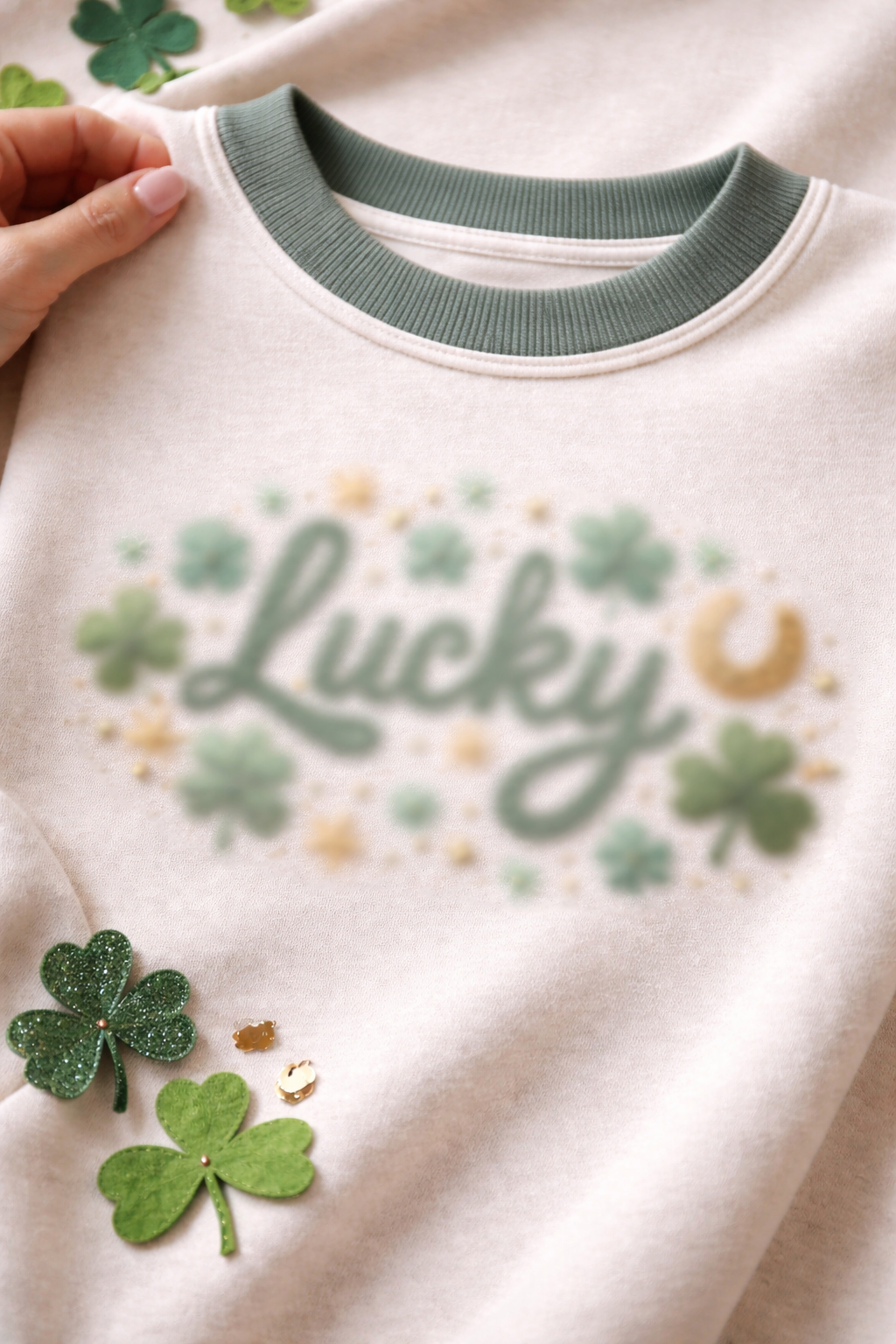 February’s Monthly “Subscription” Crewneck! Theme: Lucky ☘️